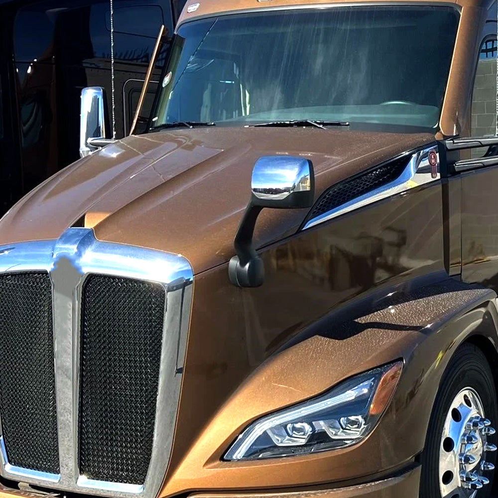 Kenworth T680 & Peterbilt 579/587 Chrome Hood Mirrors