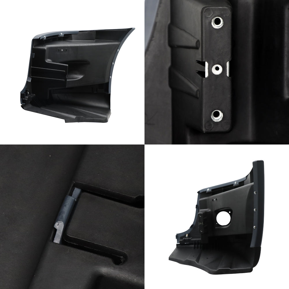Bumper End Cover With Fog Light Hole Compatible With Freightliner Cascadia 2008-2017 Passenger Side