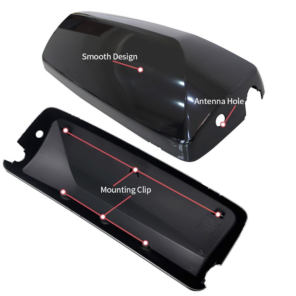 Volvo VNL/VNM Black Door Mirror Covers 2Pcs