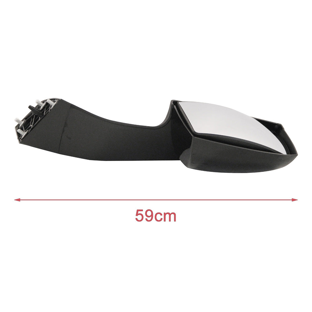 Volvo VNL 2000-2015 Black Hood Mirrors Assembly