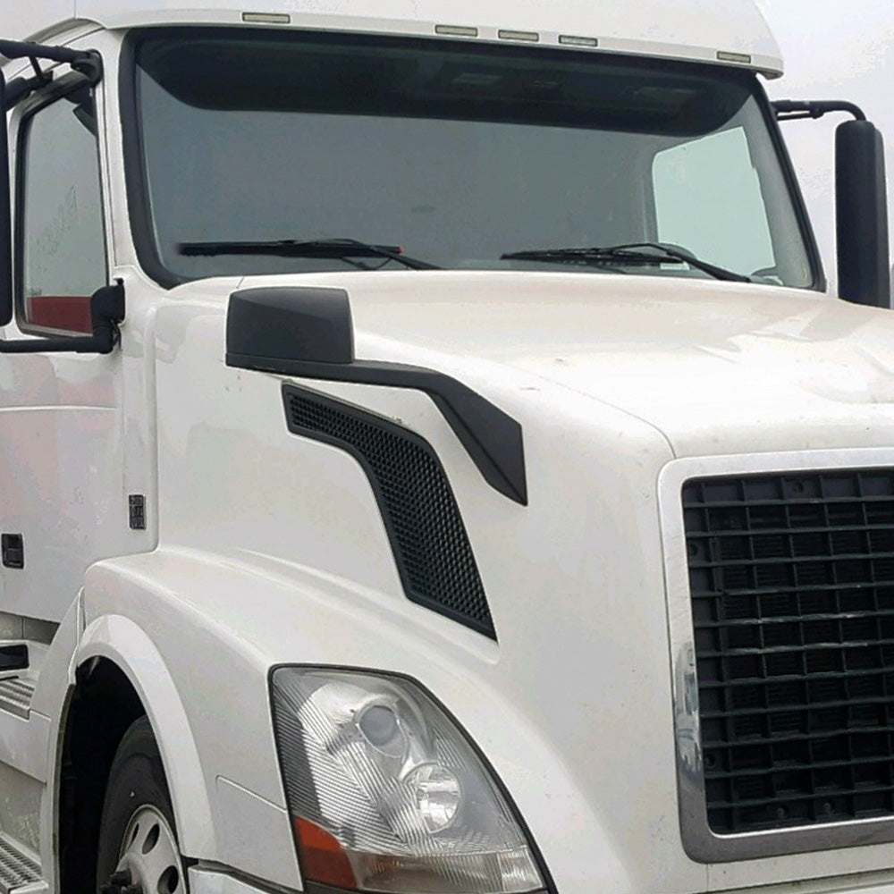 Volvo VNL 2000-2015 Black Hood Mirrors Assembly