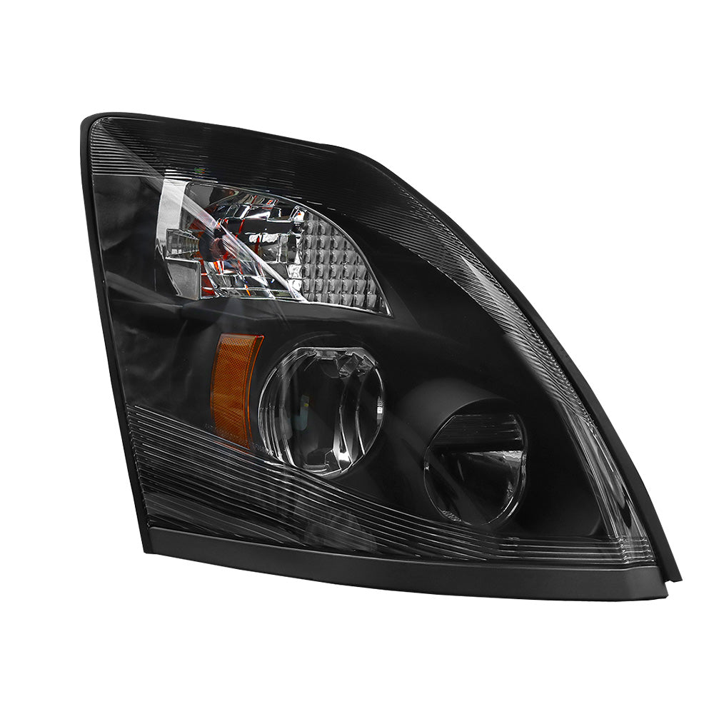 Compatible With Volvo VNL Black Factory Style LED Headlights 2004-2014