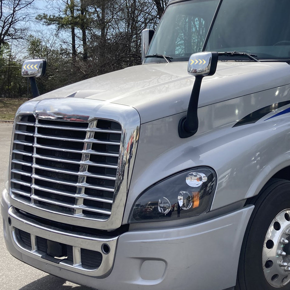 Freightliner Cascadia 2008-2016 Hood Mirrors With Turn Signal Light