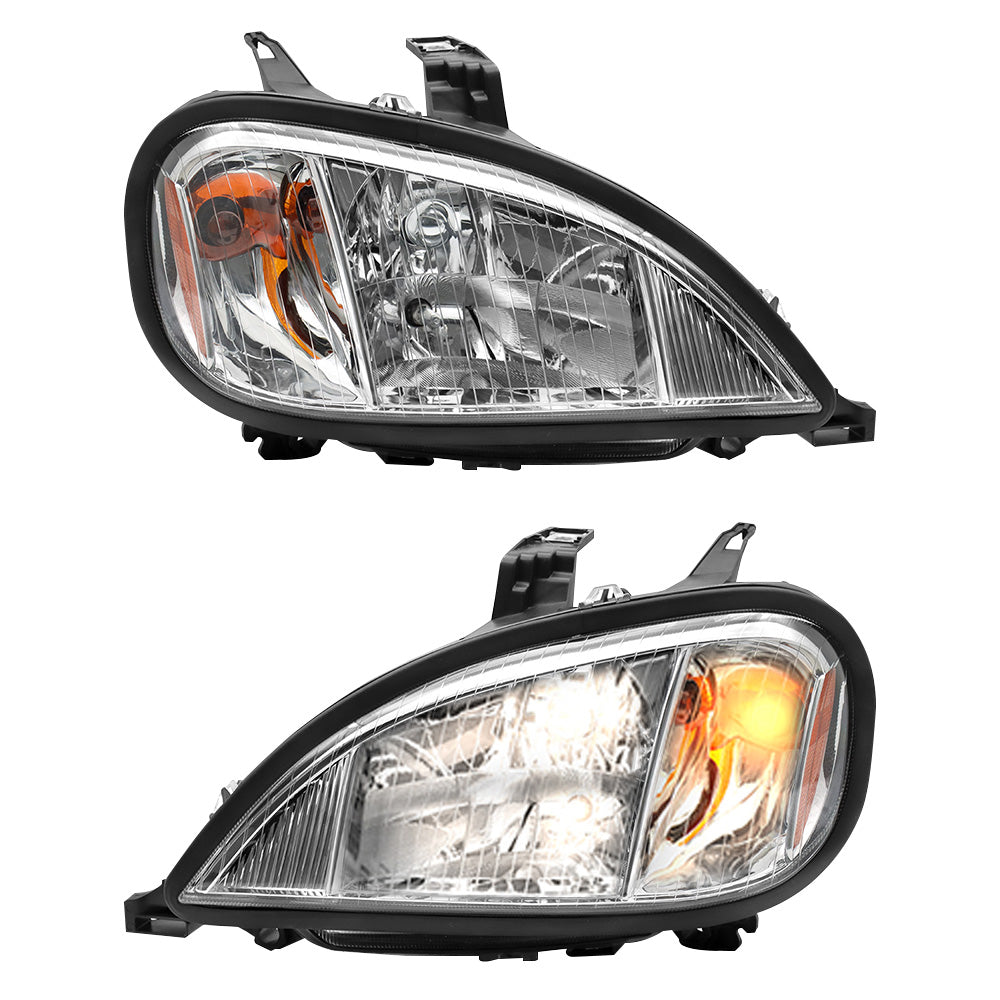 Freightliner Columbia Headlights Assembly Halogen Chrome