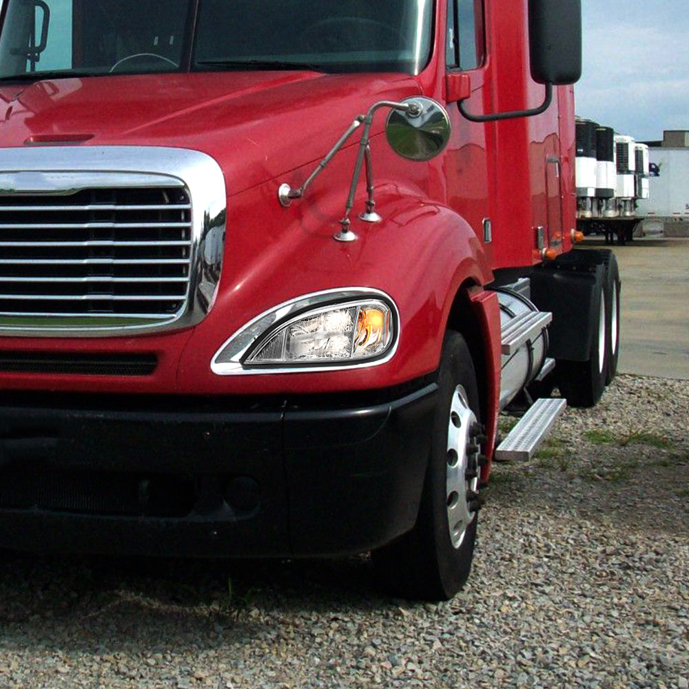 Freightliner Columbia Headlights Assembly Halogen Chrome