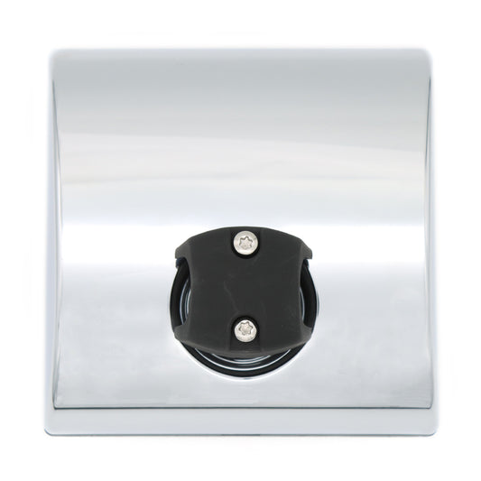 International 2008-2018 Chrome Square Convex Hood Mirror Head
