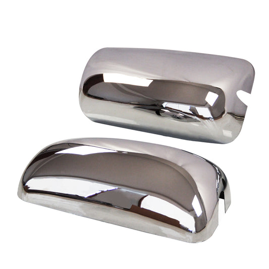 Chrome Door Mirror Covers for International 9200 9400 - Driver and Passenger Side