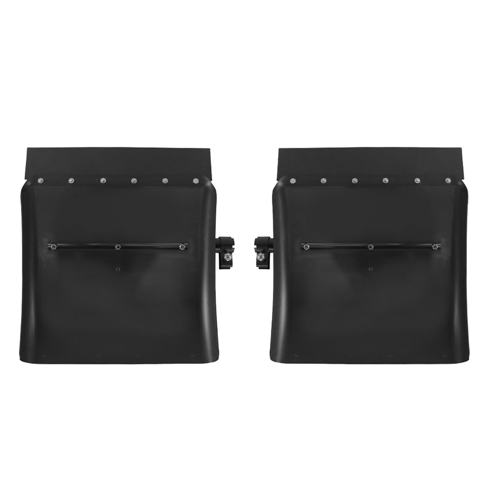 Universal 24" Black Poly Semi Truck Quarter Fenders