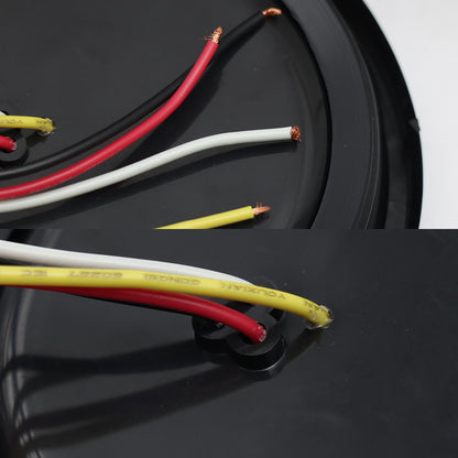 16 LED Tail Lights 4" Round Marker Lights With Rubber Gaskets 4Pcs