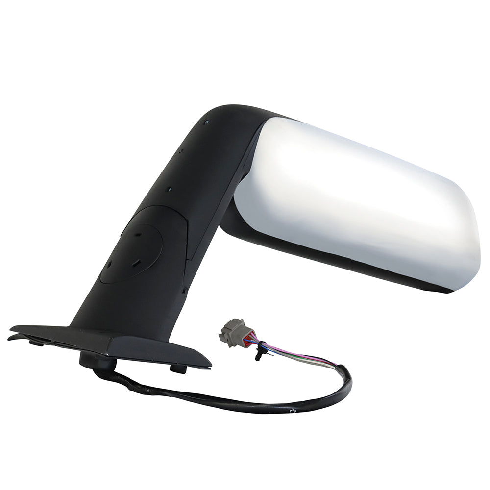 Chrome Heated Door Mirror for Freightliner Cascadia 2018+ Left Driver Side