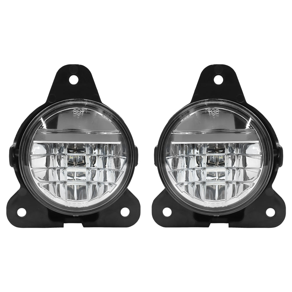 Chrome LED Fog Lights Compatible With Volvo VNR VNR300 VNR400 VNR640 2018-2020