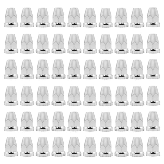 Screw 33mm Chrome Wheel Hub Covers 2 7/8" Compatible With Semi Truck 60Pcs