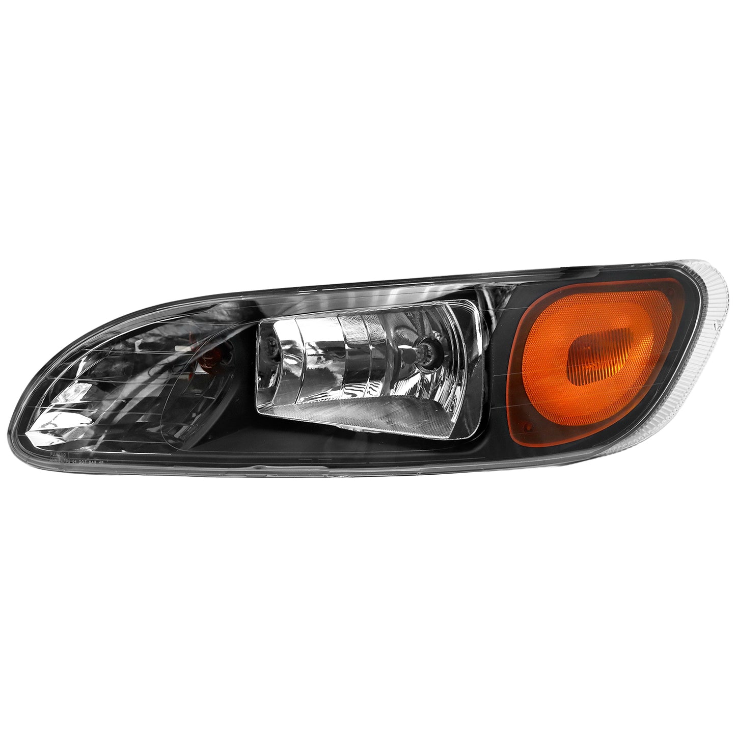 Peterbilt 337/386/387 Black Headlights With Turn Signal