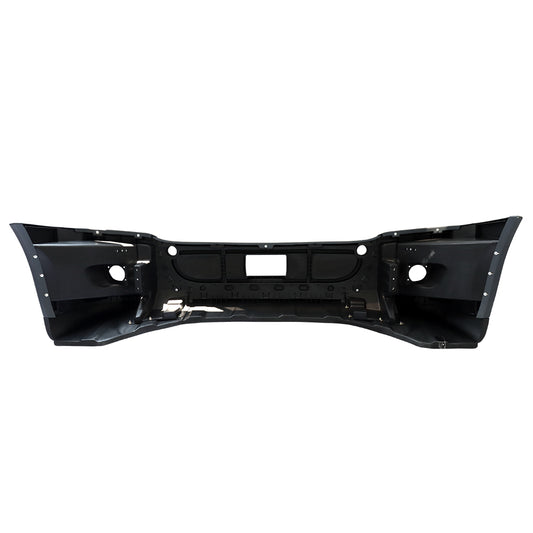Complete Front Bumper Compatible With Freightliner Cascadia 2008-2016 With Fog Light Holes Black