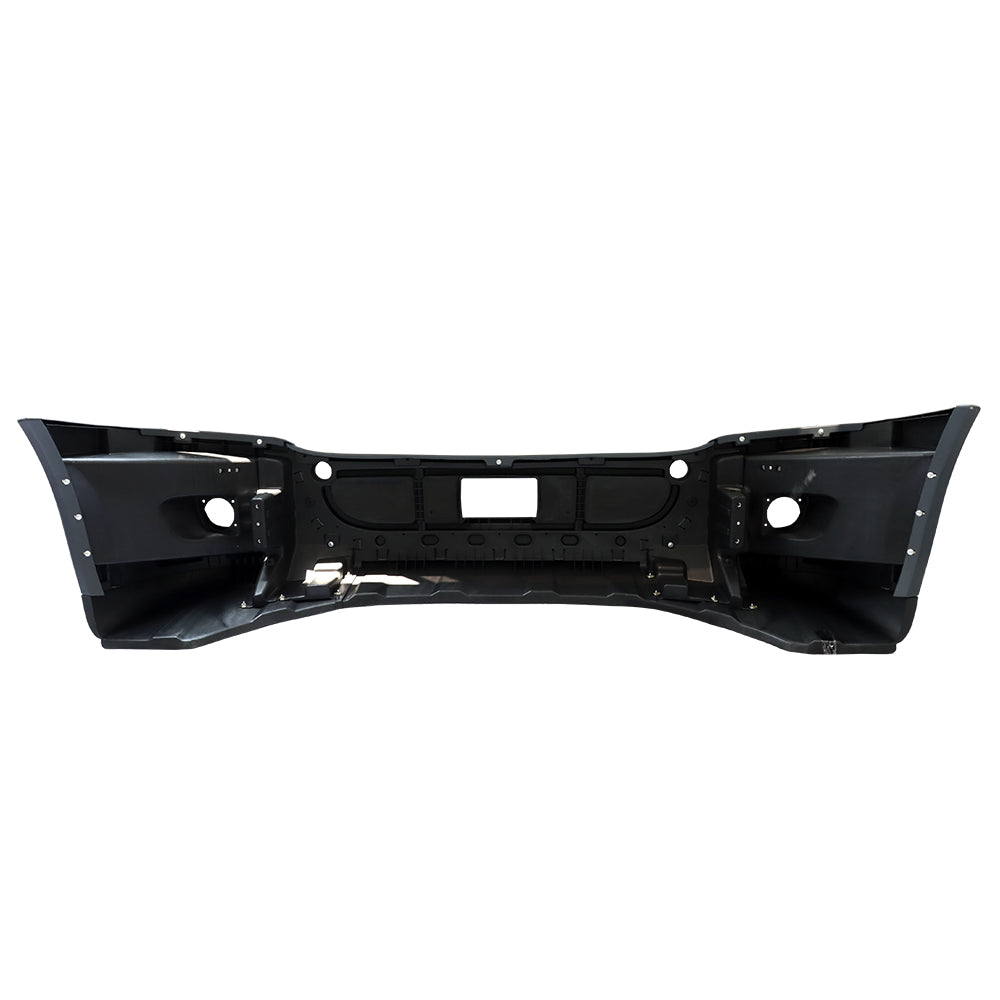 Complete Front Bumper Compatible With Freightliner Cascadia 2008-2016 With Fog Light Holes Black