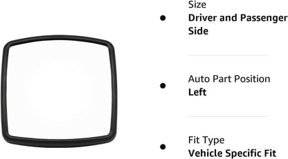 For Freightliner M2 106 2004-2016 Door Mirror Lower Mirror Glass with frame