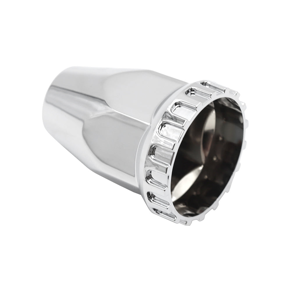 Screw 33mm Chrome Wheel Hub Covers 2 7/8" Compatible With Semi Truck 60Pcs