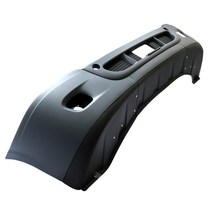 Complete Front Bumper Compatible With Freightliner Cascadia 2008-2016 With Fog Light Holes Black