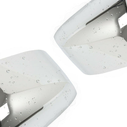 Chrome Hood Mirror Covers Compatible With Volvo VNL 2004-2017 2Pcs