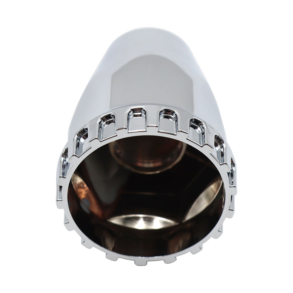 Screw 33mm Chrome Wheel Hub Covers 2 7/8" Compatible With Semi Truck 60Pcs
