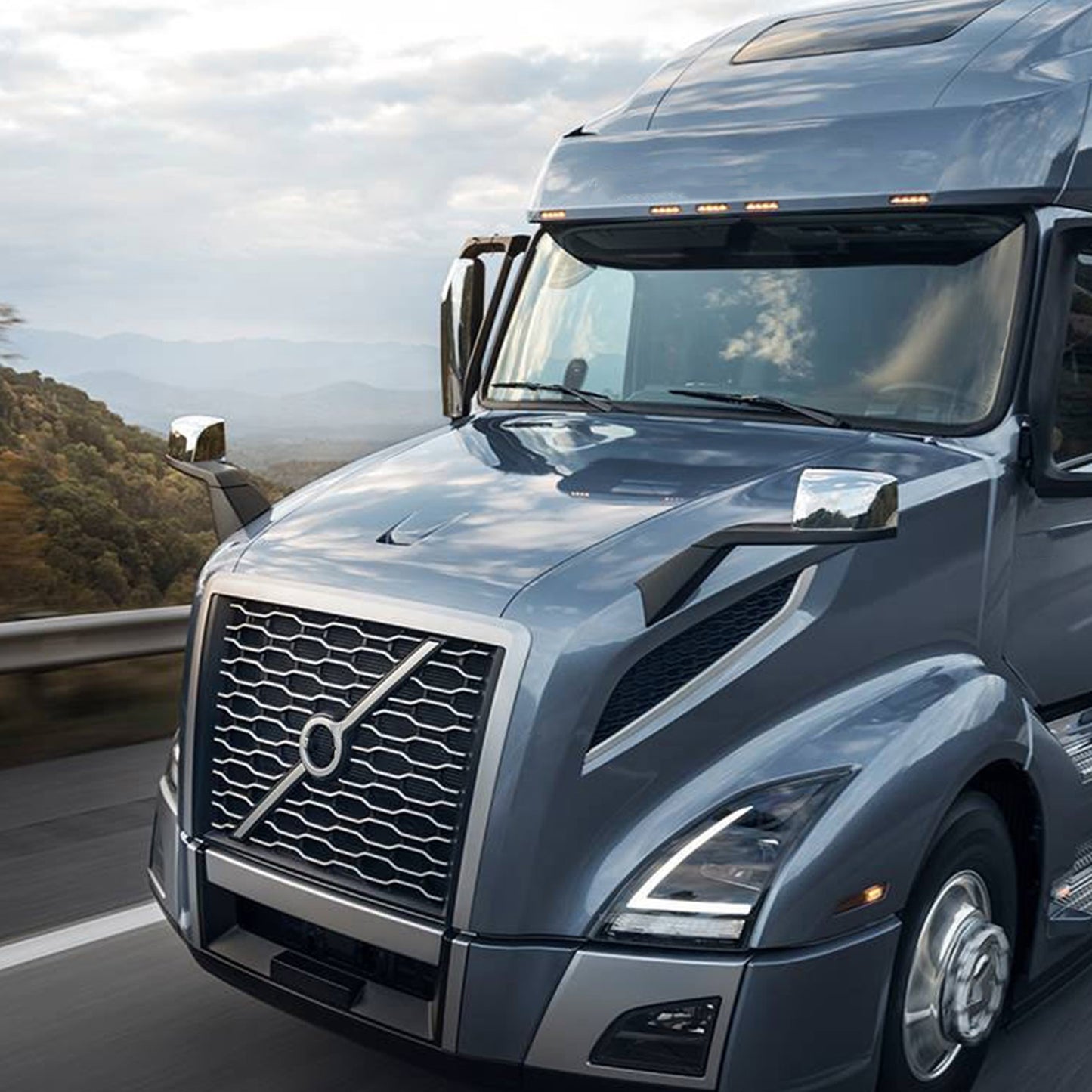 Front Grille Assembly Fit For Volvo VNL Semi Trucks 2018+ With Bug Screen