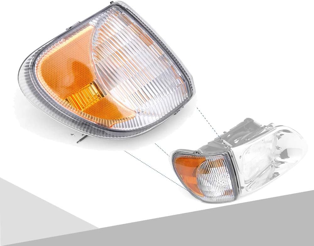 Turn Signal Light Corner Lamp for International Models 9200 9400 with Bulbs (Passenger Side)