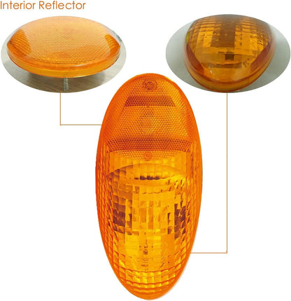 Pair For 1998 1999 2010 Kenworth T2000 Corner Side Lamp Marker Turn Signal Light