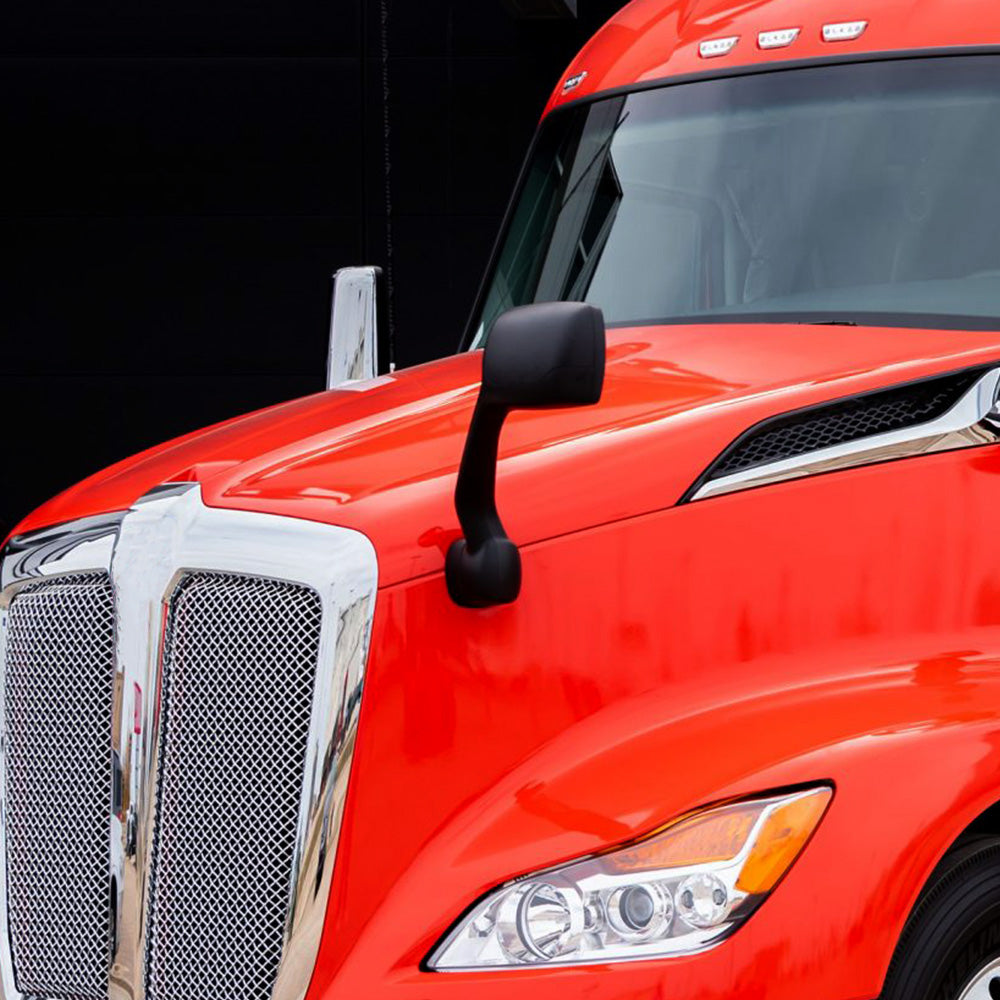 Kenworth T680 & Peterbilt 579/587 Black Hood Mirrors