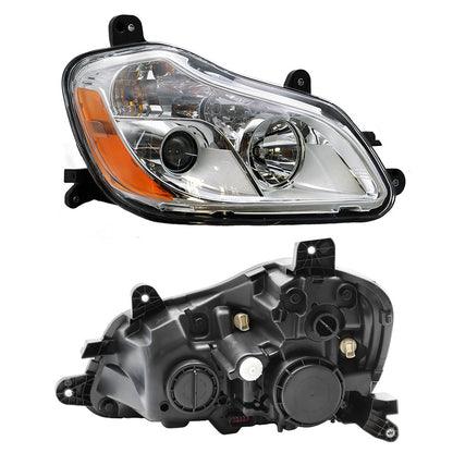 Kenworth T680 2013-2021 Chrome Headlights Included Bulbs