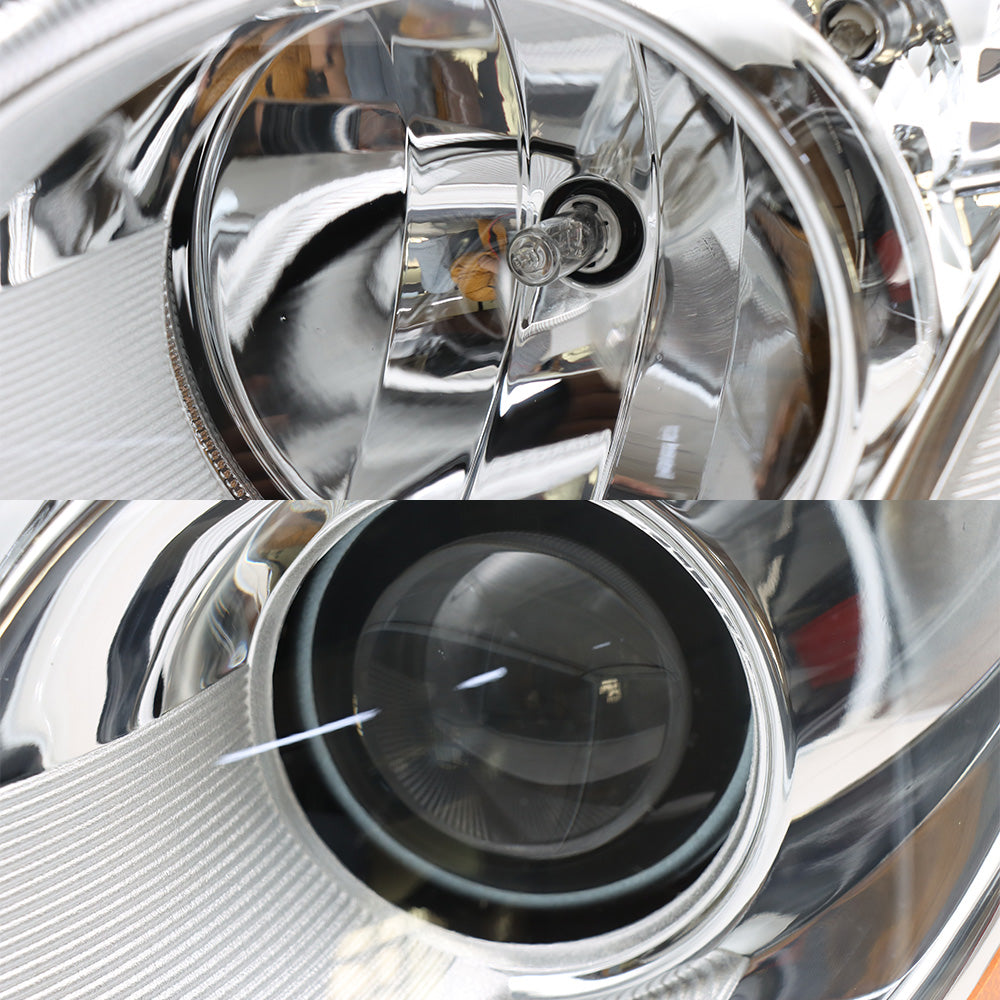 Kenworth T680 2013-2021 Chrome Headlights Included Bulbs