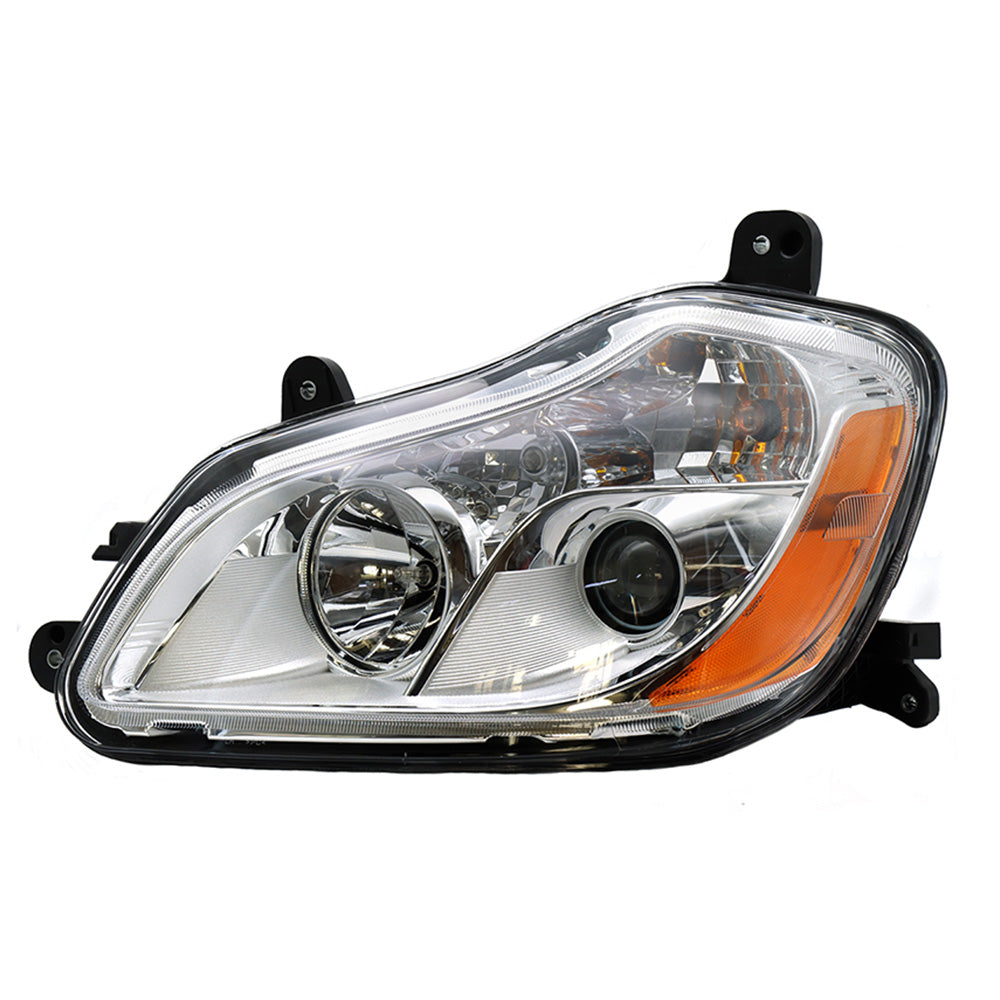 Kenworth T680 2013-2021 Chrome Headlights Included Bulbs