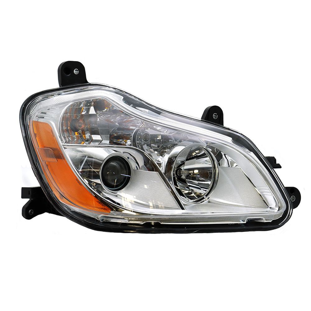 Kenworth T680 2013-2021 Chrome Headlights Included Bulbs