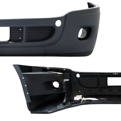 Complete Front Bumper Compatible With Freightliner Cascadia 2008-2016 With Fog Light Holes Black