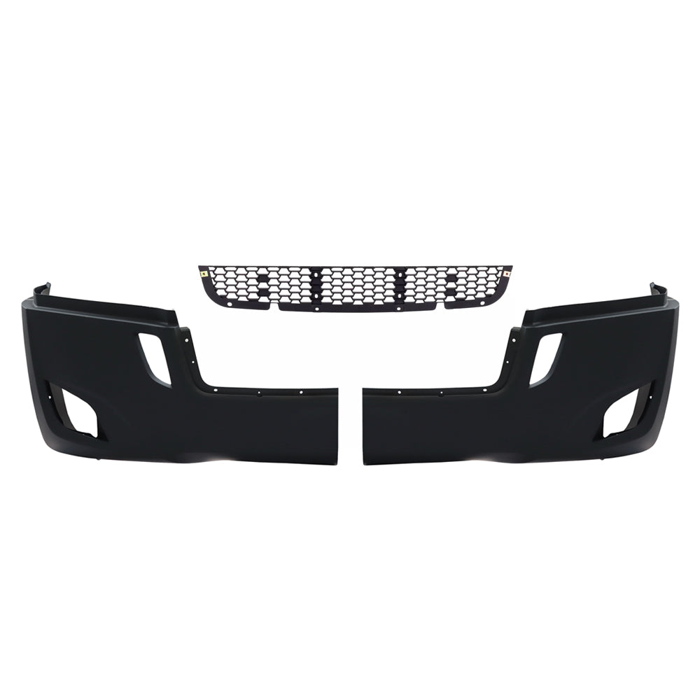 Bumper Assembly With Fog Light Holes Compatible With Freightliner Cascadia 2017+