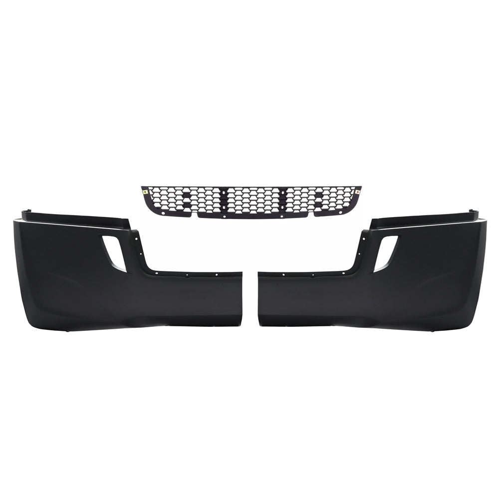 Bumper Assembly Without Fog Light Holes Compatible With Freightliner Cascadia 2017+