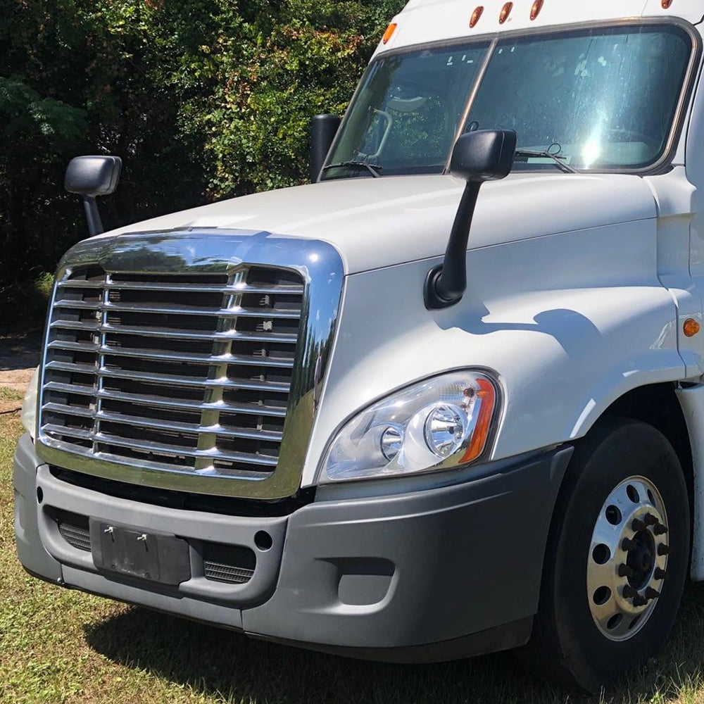 Freightliner Cascadia 2008-2016 Black Hood Mirrors