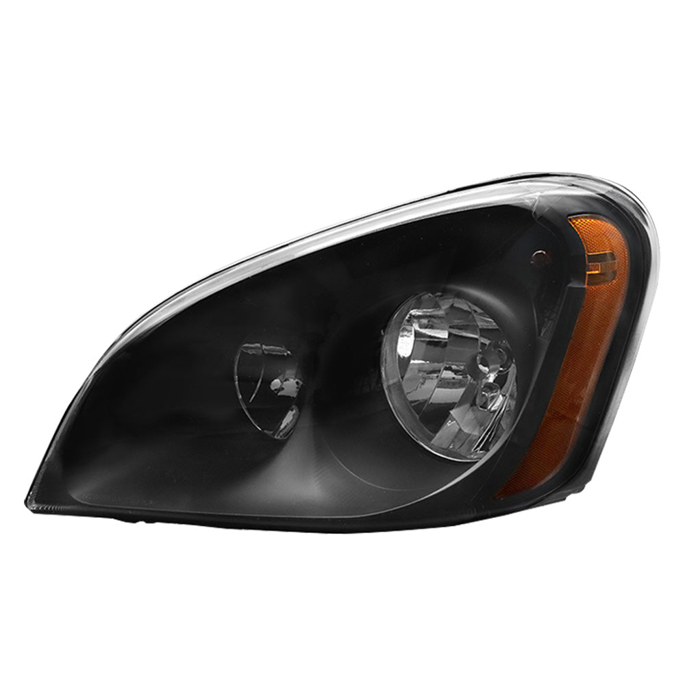 Freightliner Cascadia Halogen Headlights Black With Bulbs