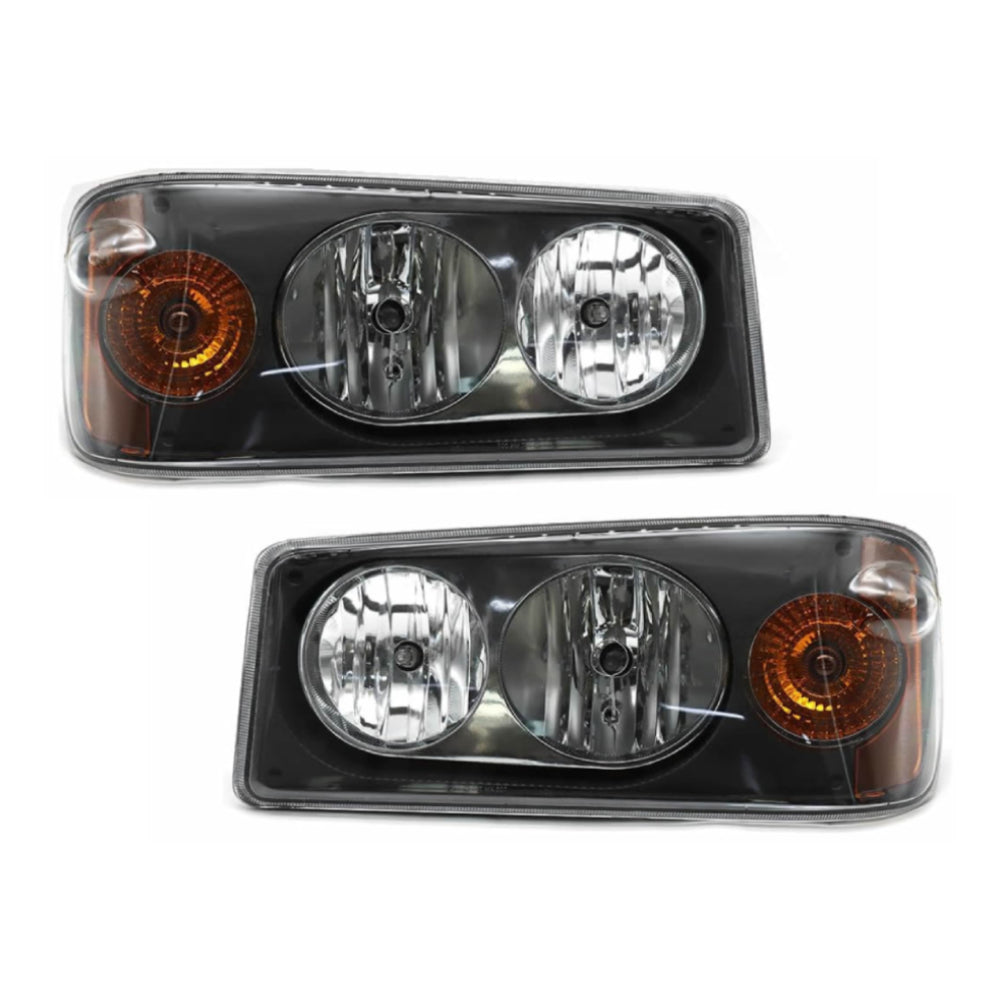 Mack Granite GU713 Headlights Assembly Chrome Aftermarket