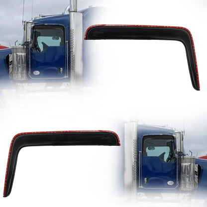 Window Visors Air Rain Vent Deflector Compatible with Kenworth C500 W900 T800