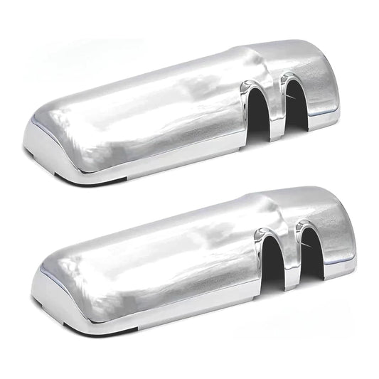 A Pair Chrome Side Mirror Covers with Clips Fit for Kenworth T680 T880 W990