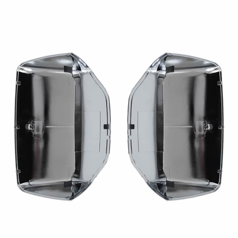 Chrome Hood Mirror Covers Fit for Kenworth T680 Peterbilt 579/587