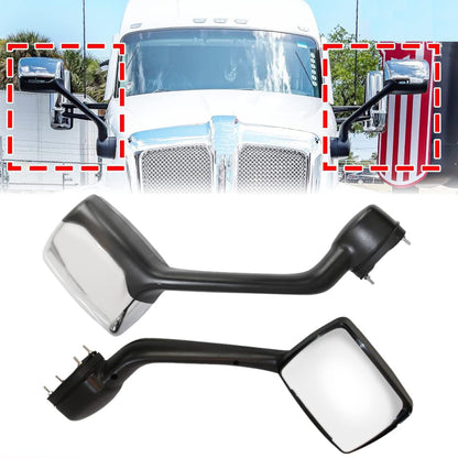 Hood Mirror Fit for Kenworth T680 2013-2020 Peterbilt 579 2010-2017 Peterbilt 587 2010-2017