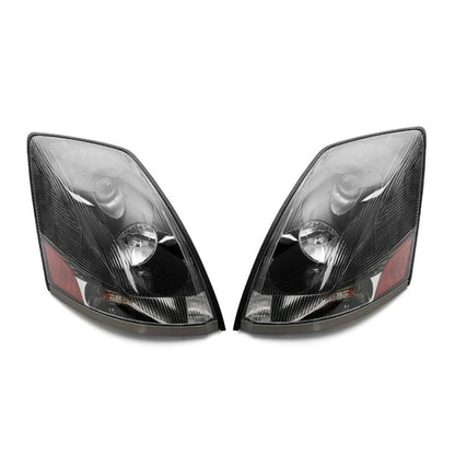 Volvo VNL VNM Headlight Assembly Black With Turn Signal