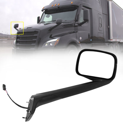 Hood Mirrors Assembly with Heater fit for Freightliner Cascadia 2018-2022(Black)