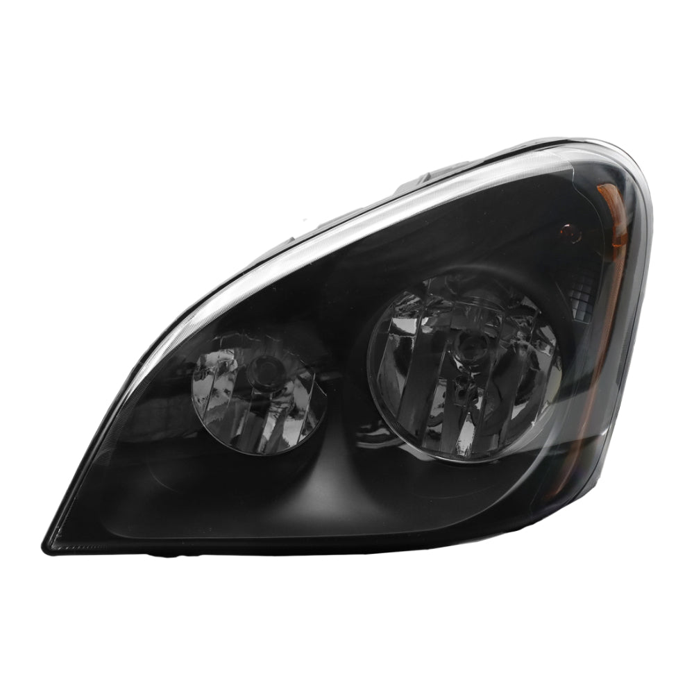 Freightliner Cascadia Halogen Headlights Black With Bulbs