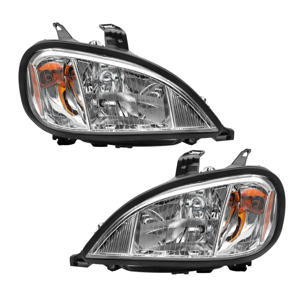 Freightliner Columbia Headlights Assembly Halogen Chrome